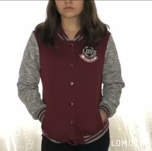 Gray/Maroon Varsity Jacket